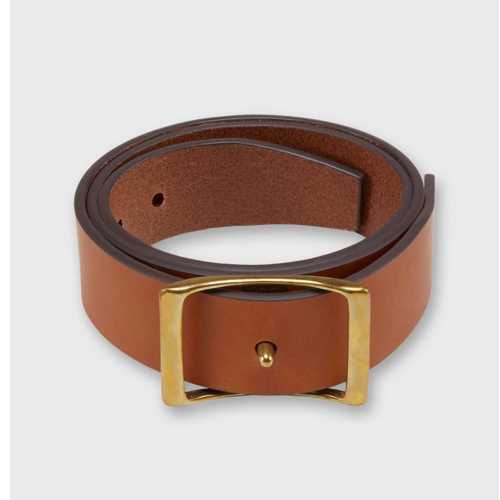 NWOT- ANN MASHBURN Conroy Adjustable Belt in Cognac Leather